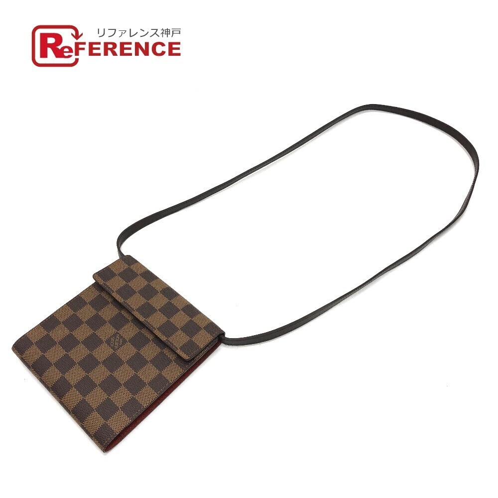 Louis Vuitton Damier CD Case DVD Bag Crossbody Shoulder Canvas Brown - Picture 1 of 15